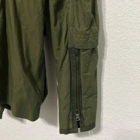 Elie Tahari Utility Army Green Gorpcore Hooded Grunge Streetwear Jacket Size M - Picture 8 of 11